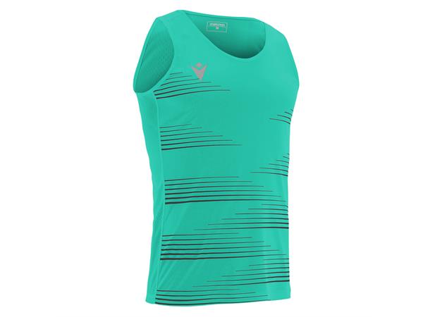 Dorian Singlet TRQ/BLK XS Løpesinglet for herre 